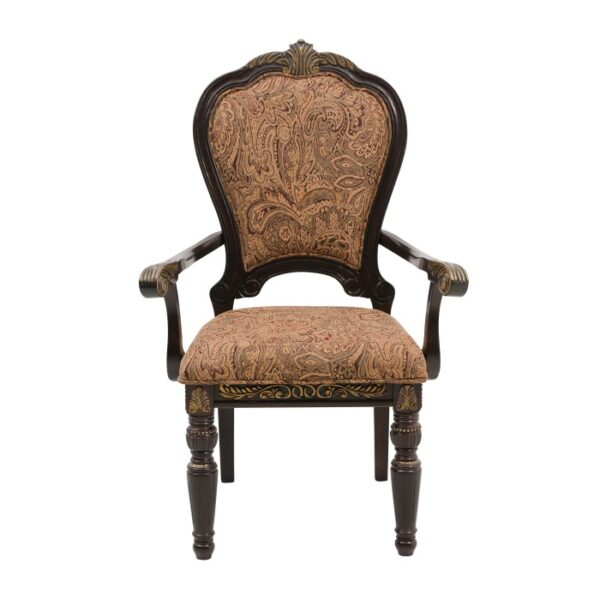 Cherry Finish with gold tipping Russian Hill Collection Arm Chair By Homelegance 7
