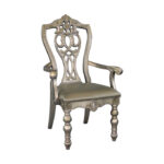 Platinum gold Catalonia Collection Arm Chair By Homelegance Dining Room Furniture Mobilia Cleopatra 16 Platinum gold Catalonia Collection Arm Chair By Homelegance 16
