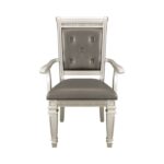 Silver Bevelle Collection Arm Chair By Homelegance 15