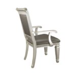 Silver Bevelle Collection Arm Chair By Homelegance 17
