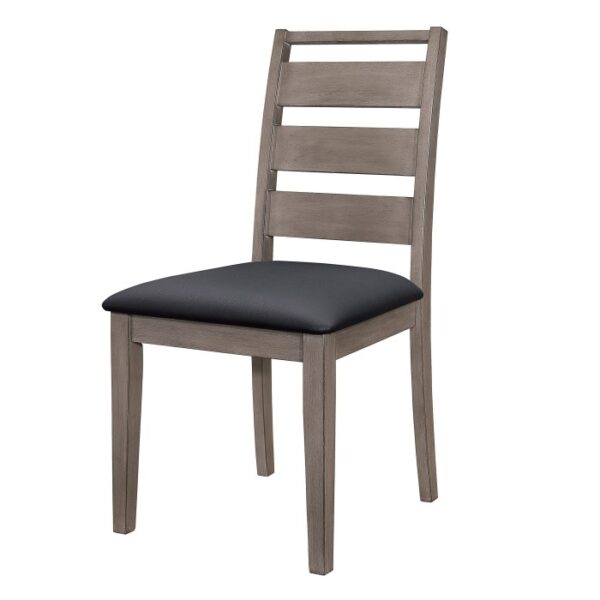 Brownish gray Woodrow Collection Side Chair By Homelegance 9
