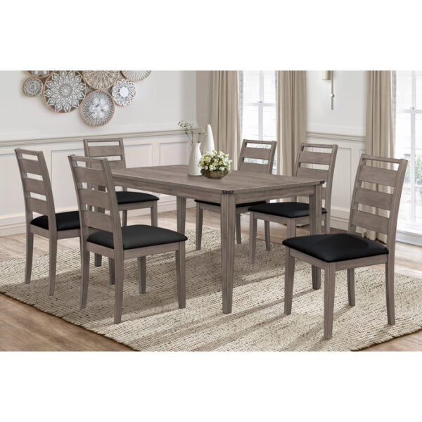 Brownish gray Woodrow Collection Side Chair By Homelegance 10