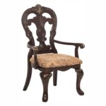 Cherry With Gold Tipping Deryn Park Collection Arm Chair By Homelegance Dining Room Furniture Mobilia Cleopatra 16 Cherry With Gold Tipping Deryn Park Collection Arm Chair By Homelegance 16