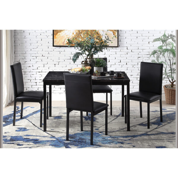 Black Tempe Collection Side Chair By Homelegance 9