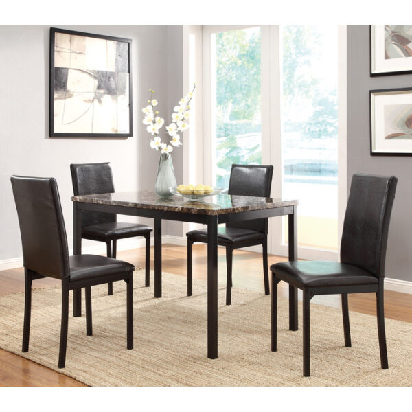 Black/Brown Tempe Collection Side Chair By Homelegance 12