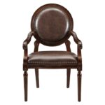 Brown Aldermont Collection Accent Desk Chair By Homelegance 13