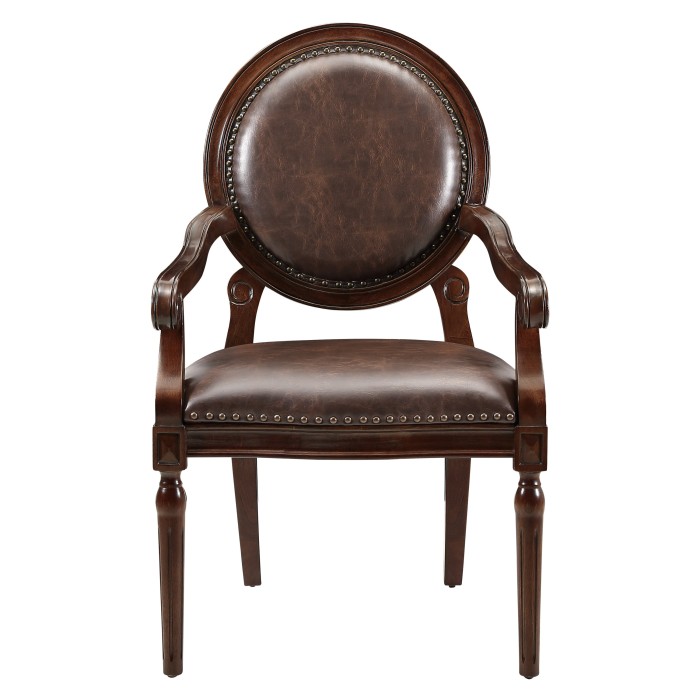 Brown Aldermont Collection Accent Desk Chair By Homelegance