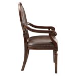 Brown Aldermont Collection Accent Desk Chair By Homelegance 15