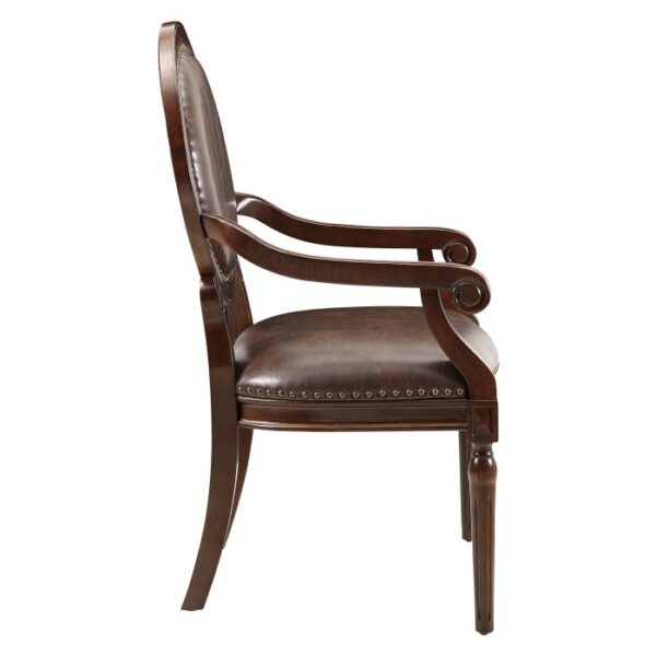 Brown Aldermont Collection Accent Desk Chair By Homelegance 10