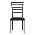 Black metal Flannery Collection Side Chair By Homelegance Dining Room Furniture Mobilia Cleopatra 15 Black metal Flannery Collection Side Chair By Homelegance 15