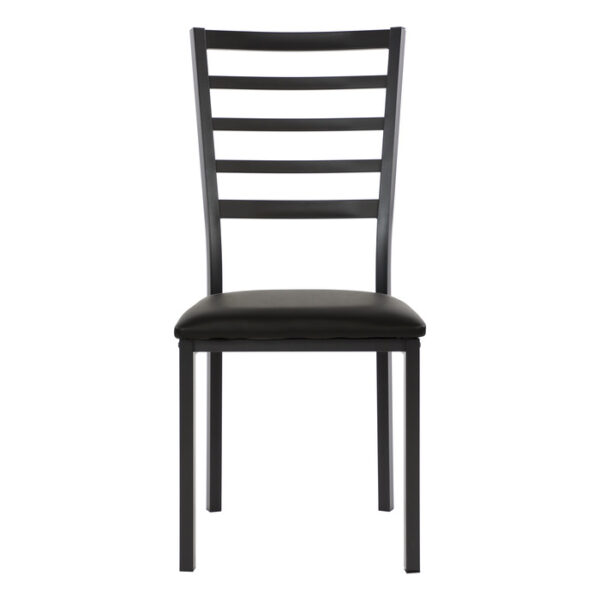 Black metal Flannery Collection Side Chair By Homelegance 9