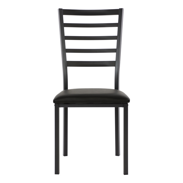 Black metal Flannery Collection Side Chair By Homelegance 9