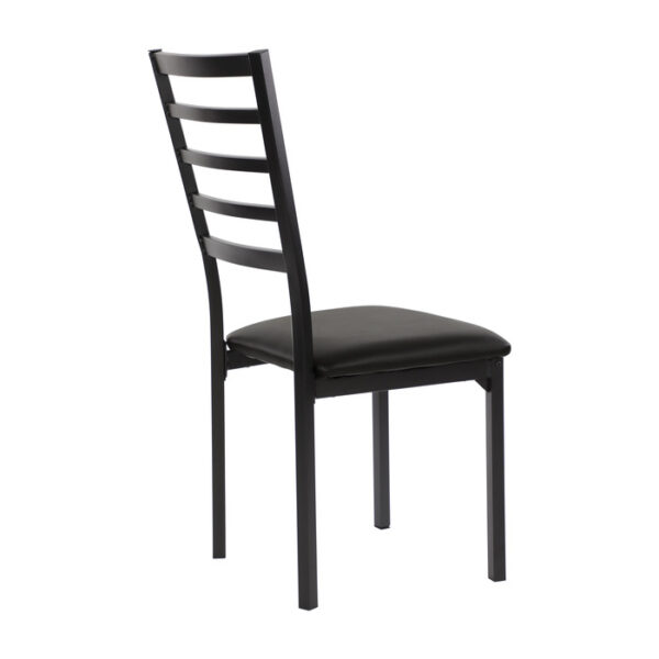 Black metal Flannery Collection Side Chair By Homelegance 10