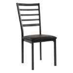 Black metal Flannery Collection Side Chair By Homelegance Dining Room Furniture Mobilia Cleopatra 17 Black metal Flannery Collection Side Chair By Homelegance 17