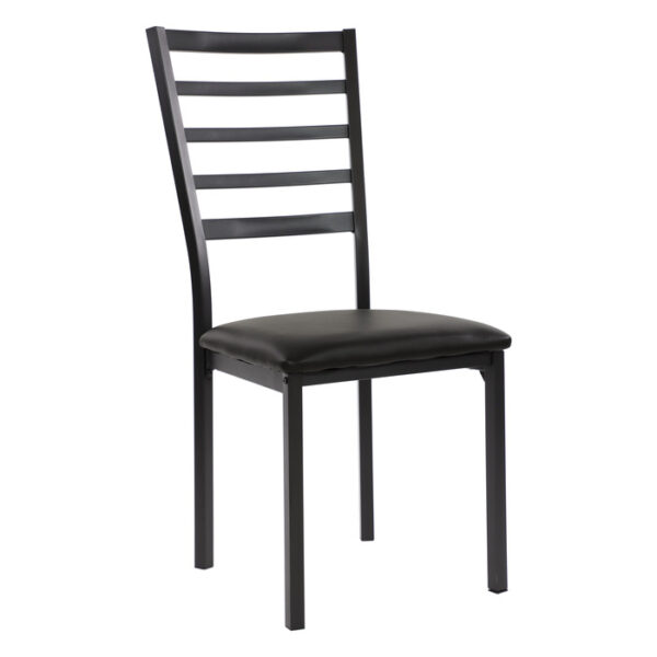 Black metal Flannery Collection Side Chair By Homelegance 11