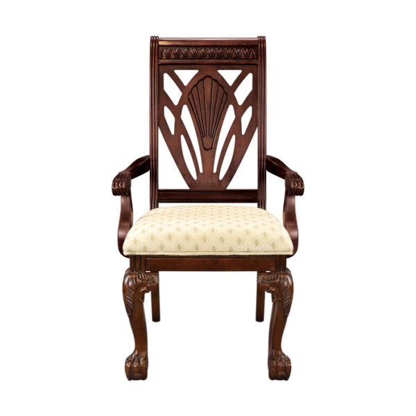 Dark Cherry Norwich Collection Arm Chair By Homelegance 9