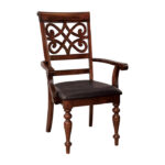 Dark cherry Creswell Collection Arm Chair By Homelegance Dining Room Furniture Mobilia Cleopatra 18 Dark cherry Creswell Collection Arm Chair By Homelegance 18