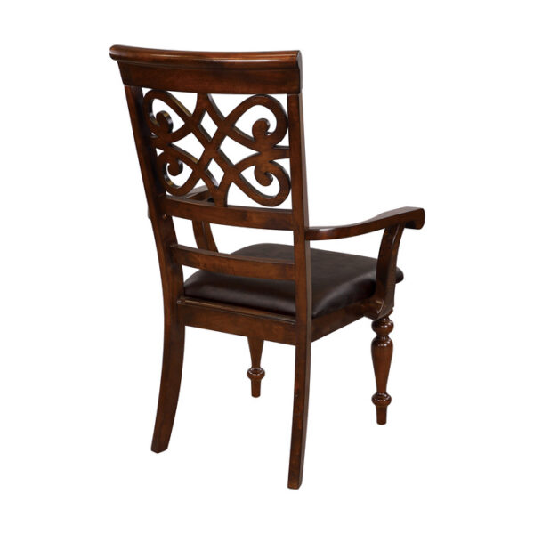 Dark cherry Creswell Collection Arm Chair By Homelegance 13
