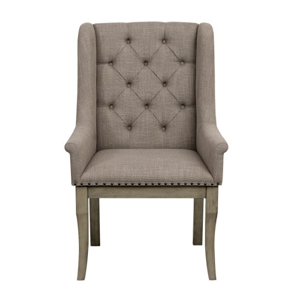 Gray Cashmere Vermillion Collection Arm Chair By Homelegance 7