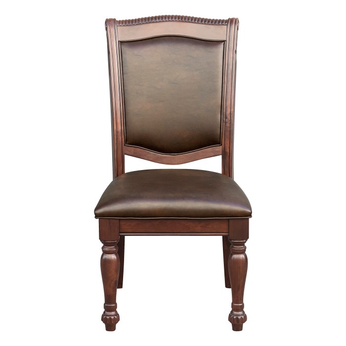 Brown cherry Lordsburg Collection Side Chair By Homelegance