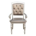 Silver Orsina Collection Arm Chair By Homelegance Dining Room Furniture Mobilia Cleopatra 9 Silver Orsina Collection Arm Chair By Homelegance 9