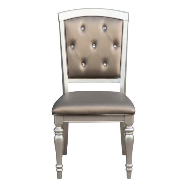 Silver Orsina Collection Side Chair By Homelegance 5
