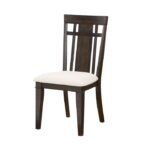 Dark brown Makah Collection Side Chair By Homelegance Dining Room Furniture Mobilia Cleopatra 10 Dark brown Makah Collection Side Chair By Homelegance 10