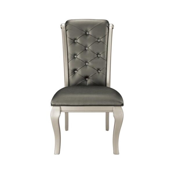 Silver Crawford Collection Side Chair By Homelegance 8