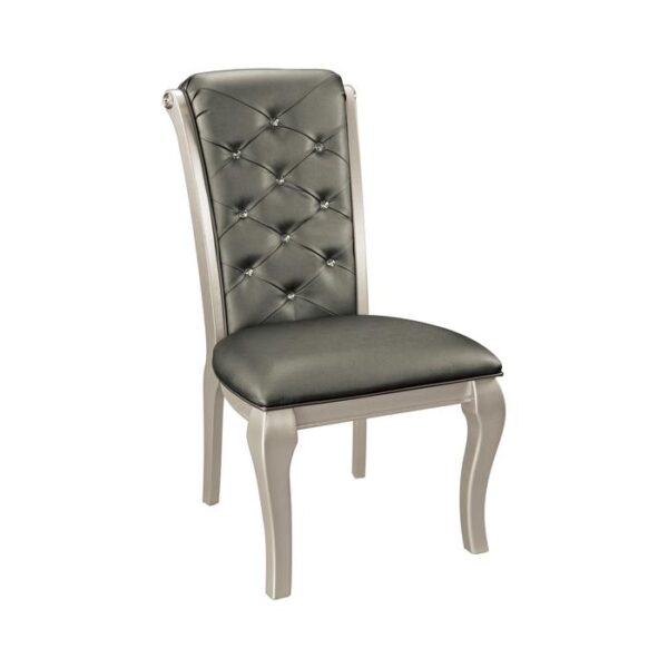Silver Crawford Collection Side Chair By Homelegance 9
