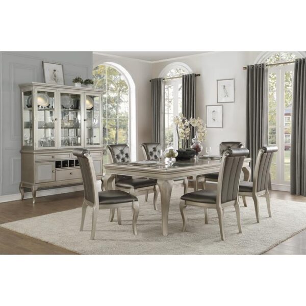 Silver Crawford Collection Side Chair By Homelegance 12