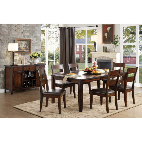 Dark Cherry Mantello Collection Side Chair By Homelegance 12