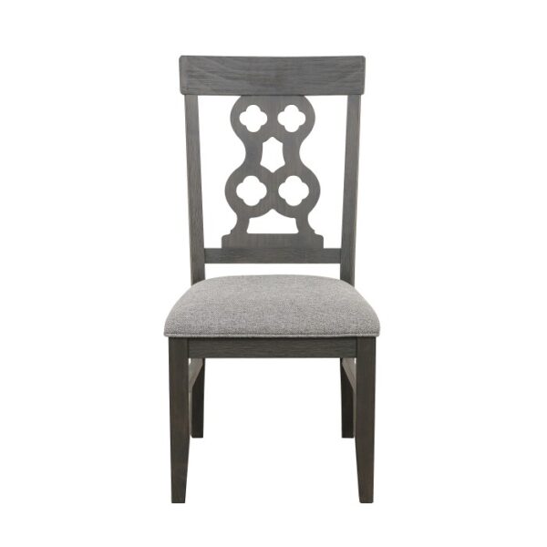 Distressed dark pewter Arasina Collection Side Chair By Homelegance 7