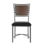 Burnished brown and Gray Metal Fideo Collection Side Chair By Homelegance 11