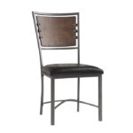 Burnished brown and Gray Metal Fideo Collection Side Chair By Homelegance 12