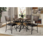 Burnished brown and Gray Metal Fideo Collection Side Chair By Homelegance 14