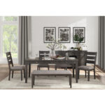 Gray Baresford Collection Side Chair By Homelegance Dining Chair & Bench Mobilia Cleopatra 8 Gray Baresford Collection Side Chair By Homelegance 8
