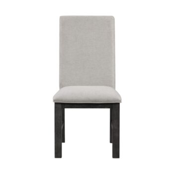 Wire brushed antiqued black finish Orem Collection Side Chair By Homelegance