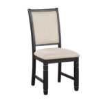 Black Asher Collection Side Chair By Homelegance Dining Room Furniture Mobilia Cleopatra 14 Black Asher Collection Side Chair By Homelegance 14