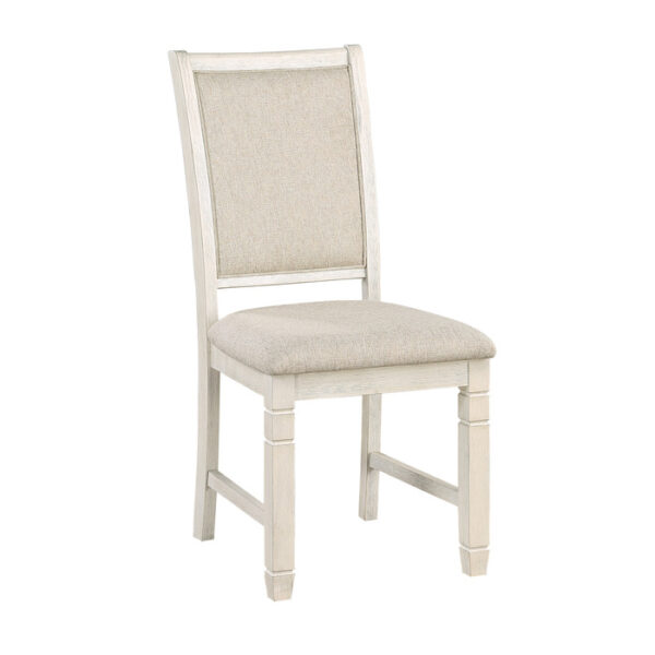 Antique white Asher Collection Side Chair By Homelegance 7