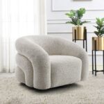 Gray Boucle Irma Chair W/Swivel LV02569 By ACME Accent Chairs Mobilia Cleopatra 7 Gray Boucle Irma Chair W/Swivel LV02569 By ACME 7