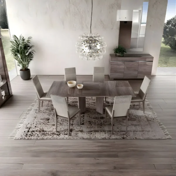 High Gloss Lacquer Viola Dining Room Set