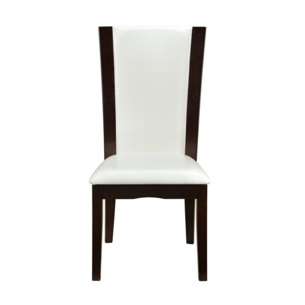 Espresso White Daisy Collection Side Chair By Homelegance 4