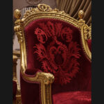 Handmade Coral Red Chair 13