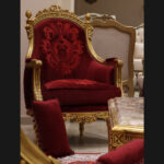 Handmade Coral Red Chair 11