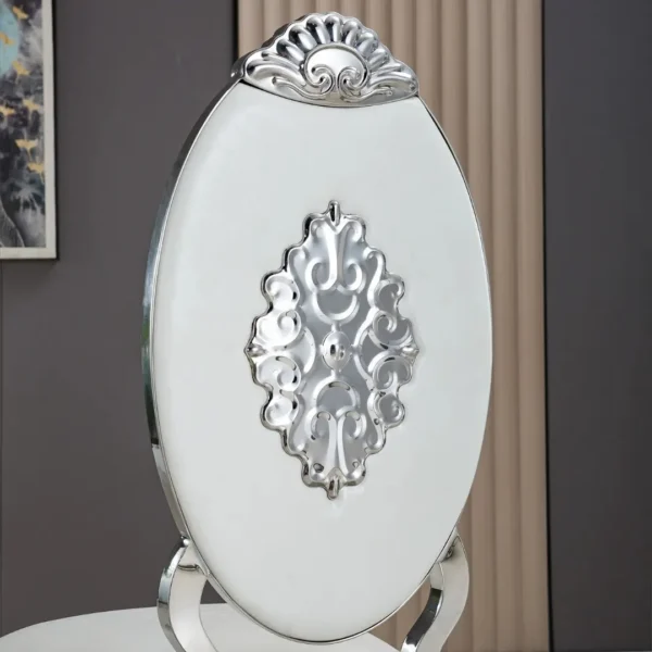 DC3000 Two Stainless Steel and Leather Dining Chairs by Artisan Furniture - Image 9