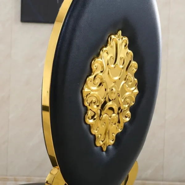 DC3000 Two Stainless Steel and Leather Dining Chairs by Artisan Furniture - Image 6