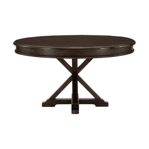 Driftwood charcoal Round Dining Table Dining table By Homelegance 7