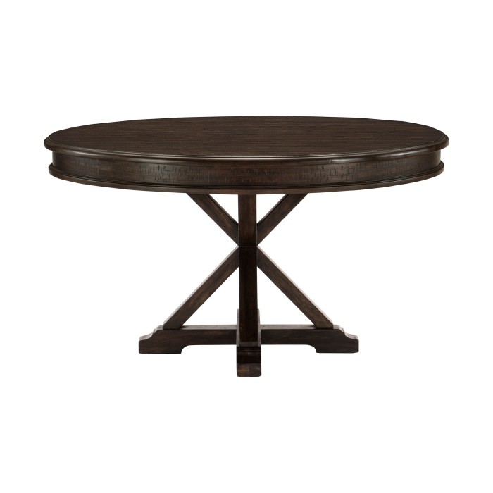 Driftwood charcoal Round Dining Table Dining table By Homelegance