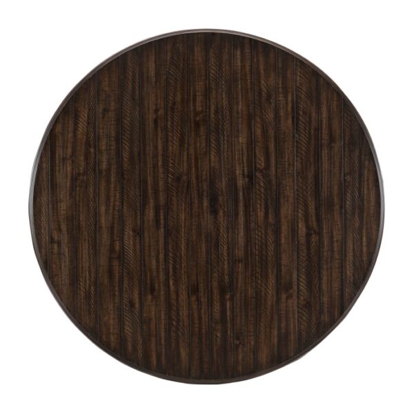 Driftwood charcoal Round Dining Table Dining table By Homelegance 8