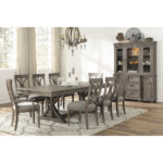 Driftwood light brown Cardano Collection Dining table By Homelegance Luxury Dining Tables Mobilia Cleopatra 14 Driftwood light brown Cardano Collection Dining table By Homelegance 14